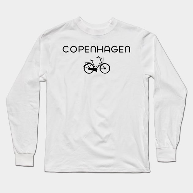 Bike Copenhagen Long Sleeve T-Shirt by mivpiv